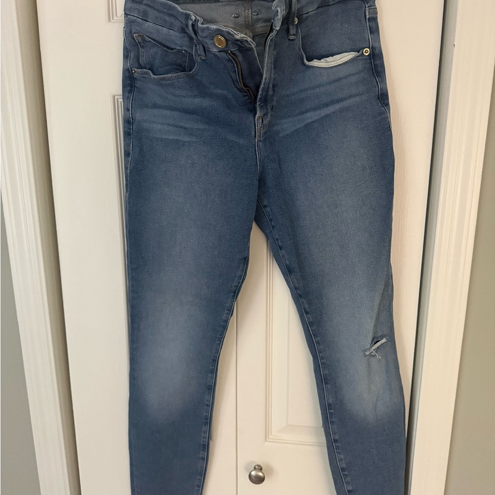 Good American Medium Blue Skinny Jeans